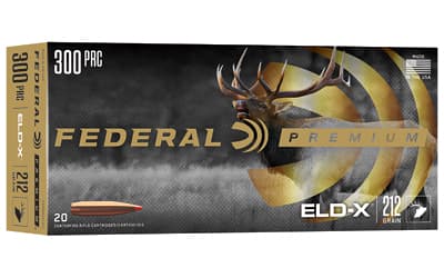 Federal Premium, 300PRC, 212 Grain, ELD-X, 20 Round Box