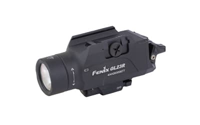 FENIX GL23R, Weapon Light, White LED with Green Laser, 1,200 Lumens, 3.43" Long, Fits GLOCK and 1913 Rails