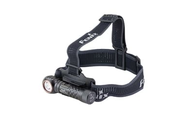 FENIX HM61R V3, Headlamp, White LED, 1,800 Lumens, Matte Finish, Black, Includes Headband and Rechargeable ARB-L18-4000 Battery