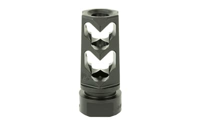 Fortis Manufacturing, Inc. Muzzle Brake, 9MM, 1/2X28, Black Finish