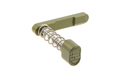 Fortis Manufacturing, Inc. Billet Magazine Catch and Release, Nitride Finish, Olive Drab Green, Fits AR-15