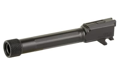 Faxon Firearms Match Series, Straight Fluted, Drop In Barrel, 9MM, 1/2X28 Thread Pitch, Fits SIG P365 XL, Nitride Finish, Black, 1:10 Barrel Twist