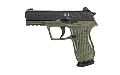 Gamo USA C-15 Bone Collector Blowback, Air Pistol, 177 BB/Pellet, Green Finish, Synthetic Stock, 8x2 Double Magazine, Fixed Sights