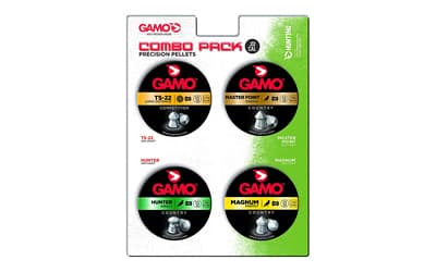 Gamo USA Combo Pack, Precision Pellets, .22 Pellets (TS-22, Master Point, Hunter, Magnum), Blister Card, 950/Pack