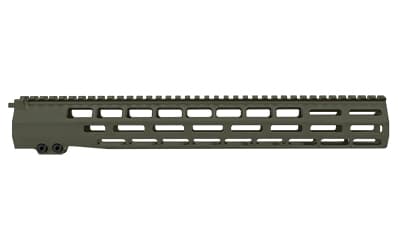 Grey Ghost Precision Handguard, MLOK, 15", Anodized Finish, Olive Drab Green, Fits AR-10
