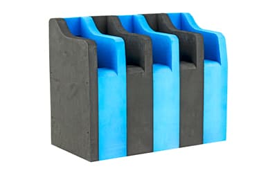 GPS Foam Pistol Cradle, Blue Foam, Holds Up To 5 Pistols