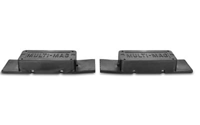Gun Storage Solutions Multi-Mags, Double Soft Rubber Coated Magnet strip for semi-auto/magazine storage, 2 per Strip, 2 Strips per Package, Black