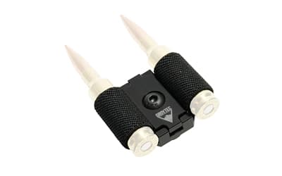 GrovTec 2 Round Ammo Holder, Fits Single M-LOK Slot, Black, Holds 2 Rifle Rounds