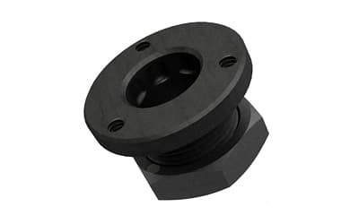 GrovTec Non-Rotating Flanged Base, Black