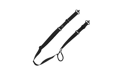 GrovTec Sabre 2 Point Sling, Matte Finish, Black, Includes Push Button Swivels
