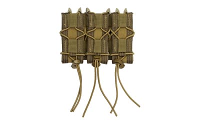 High Speed Gear Pistol TACO, Triple Magazine Pouch, MOLLE, Fits Most Pistol Magazines, Hybrid Kydex and Nylon, Coyote Brown