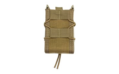 High Speed Gear Rifle TACO, Single Magazine Pouch, MOLLE, Fits Most Rifle Magazines, Hybrid Kydex and Nylon, Coyote Brown