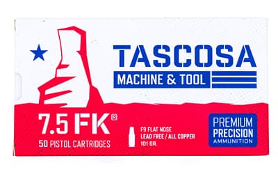 FK BRNO F9 Ammo, 7.5 FK, 101 Grain, Flat Nose, 50 Round Box