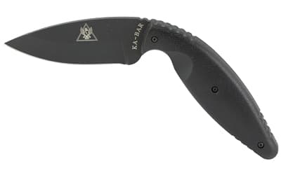 KA-BAR Knives TDI Law Enforcement, Fixed Blade Knife, 3.688" Blade Length, 7.75" Overall Length, Drop Point, AUS 8A Steel, Matte Finish, Black
