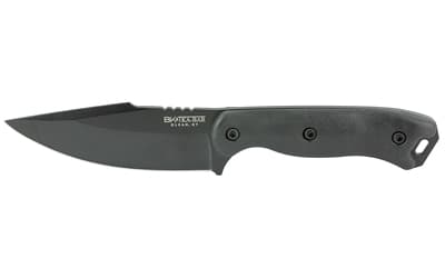 KA-BAR Knives Becker Harpoon, Fixed Blade Knife, 4.5" Blade Length, 9.375" Overall Length, Drop Point, 1095 Cro-Van Steel, Matte Finish, Black