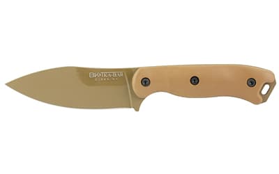 KA-BAR Knives Becker Nessmuk, Fixed Blade Knife, Nessmuk 4.312" Blade Length, 9.125" Overall Length, Plain Edge, 1095 Cro-Van Steel, Ultramid Handle