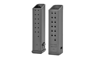 KRISS USA, Inc Magazine Extension, 45 ACP, +17 Rounds, Black, Fits Kriss VECTOR, 3 Pack, Fits Glock 21 Magazines