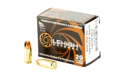 Lehigh Defense Xtreme Defense, 9MM, 90 Grain, XD FTM, 20 Round Box