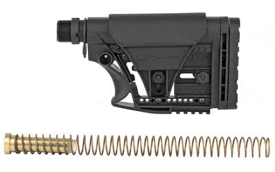 Luth-AR MBA-3 Stock With Buffer Assembly, Mil-Spec Dia 6-Position Carbine Buffer Tube, AR-15 Buffer, Buffer Spring, Latch Plate and Lock Ring