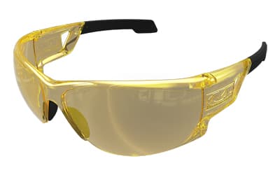 Mechanix Wear Type-N Safety Glasses, Black Frame with Amber Lens