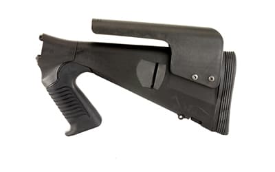 Mesa Tactical Urbino Tactical Stock, Fits Remington 870 12 Gauge, Fixed Length, Fits with a Tactical Length of Pull, Riser, Limbsaver, Black