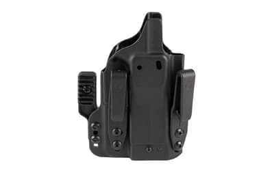 Mission First Tactical Pro Holster, Inside Waistband Holster, Ambidextrous, Black, For Glock 43X W/Wo Red Dot, H3-GL-1-BR1