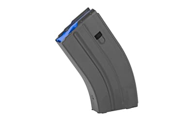 DURAMAG DuraMag SS, Magazine, 20 Rounds, Fits AR15 Pattern Rifles in 6.5 Grendel/6MM ARC, Blue AGF Anti-tilt Follower, Black