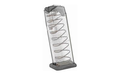 Elite Tactical Systems Group Elite Tactical Systems Group, Magazine, 9MM, 10 Rounds, Fits Glock 43X, All Generations, Polymer, Clear