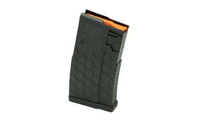 HEXMAG Magazine, 308 Winchester/7.62 NATO, 10 Rounds, Fits DPMS/SR25/LaRue OBR, Polymer, Black