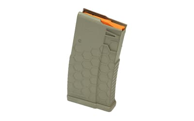 HEXMAG Magazine, 308 Winchester/7.62 NATO, 10 Rounds, Fits DPMS/SR25/LaRue OBR, Polymer, Flat Dark Earth