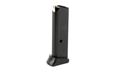 Walther Magazine, 380ACP, 6 Rounds, Fits Walther PPK, with Finger Rest, Anti Friction Coating, Black