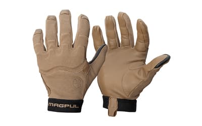 Magpul Industries Patrol Glove 2.0, Leather and Corded Nylon Construction, Large, Coyote
