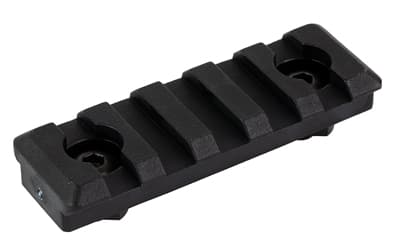 Midwest Industries Polymer M-LOK Rail, Fits M-LOK Handguards, 5 Slot, Polymer Construction, Matte Finish, Black, Hardware Included
