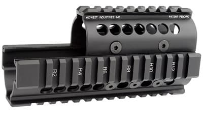 Midwest Industries Universal AK47/74 Handguard With Standard Topcover, Black
