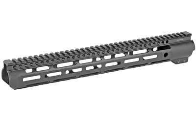Midwest Industries Slim Line Handguard, 15" Length, M-LOK, Aluminum, Fits AR-15 Rifles, Includes 5-Slot Polymer Rail, Black Anodized Finish