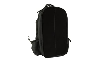 NcSTAR Patch Backpack, 18"x14"x3" Main Compartment with Hydration Compartment, Black, Large Secondary Compartment, Small Side Zip Pocket