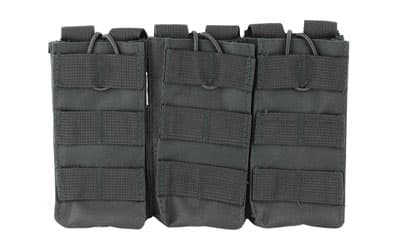 NcSTAR Triple AR Magazine Pouch, Nylon, Black, MOLLE Straps for Attachment, Fits Three AR Style Magazines