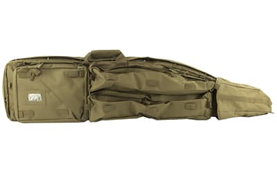 NcSTAR Drag Bag, 45" Rifle Case, Nylon, Tan, Includes Backpack Shoulder Straps