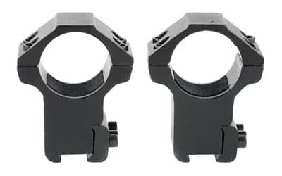 NcSTAR 3/8" Dovetail Rings, Supports 1" Scope Tubes , Black, 2 Piece, Fits on 3/8" Dovetail Rails