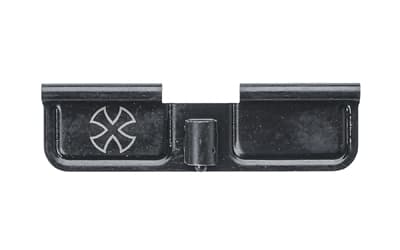 Noveske Dust Cover, Iron Cross, Fits AR Rifles, Black, Ejection Port Cover Kit, Includes: Dust Cover, Rod, Spring, and Clip