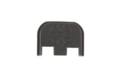 Noveske End Plate, DLC Finish, Black, Noveske Cross Logo, Fits All Glock Generations