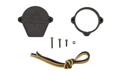 One Hundred Concepts Ruggedized Rear ScopeCap, Lens Cover, Fits 40.2mm Rear Optics, Matte Finish, Black, Includes ShockCollar