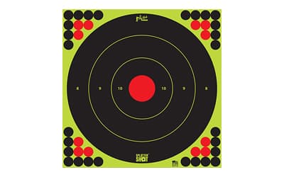 Pro-Shot Products Splatter Shot, 17.5" Bullseye, Adhesive Target, 5 Pack, Black/Green