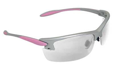 Radians Glasses, Silver and Pink Frame, Clear Lens