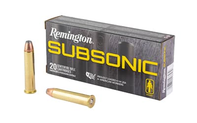 Remington Subsonic, 45-70 Government, 300 Grain, Subsonic Bonded Hollow Point, 20 Round Box