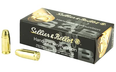 Sellier & Bellot Pistol, 9MM, Subsonic, 150 Grain, Full Metal Jacket, 50 Round Box