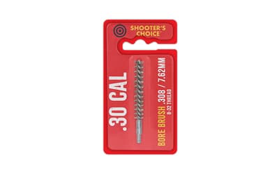 Shooter's Choice Shooters Choice Bore Brush, 3", .30 Cal, 8-32 Threads, Bronze