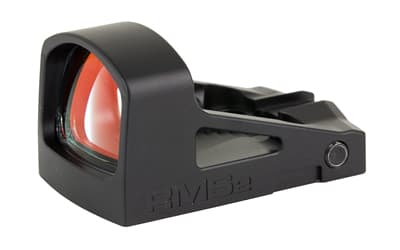Shield Sights Reflex Mini Sight 2.0, Glass Edition, Red Dot Sight, Non Magnified, Fits RMS Footprint, 4 MOA Dot, Black