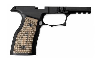 Sharps Bros. Gen 3 Grip Module, Fits Sig P365 X-Macro, Anodized Finish, Black, G10 Hyena Gunner Grips