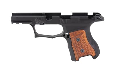 Sharps Bros. Gen 3 Grip Module, Fits Sig P365 Models with Manual Safety, Anodized Finish, Black Grips, Brazilian Cherry Grips